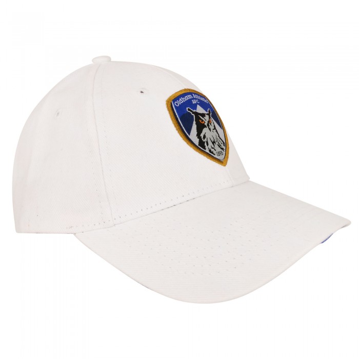 Oldham Adult White Crest Cap